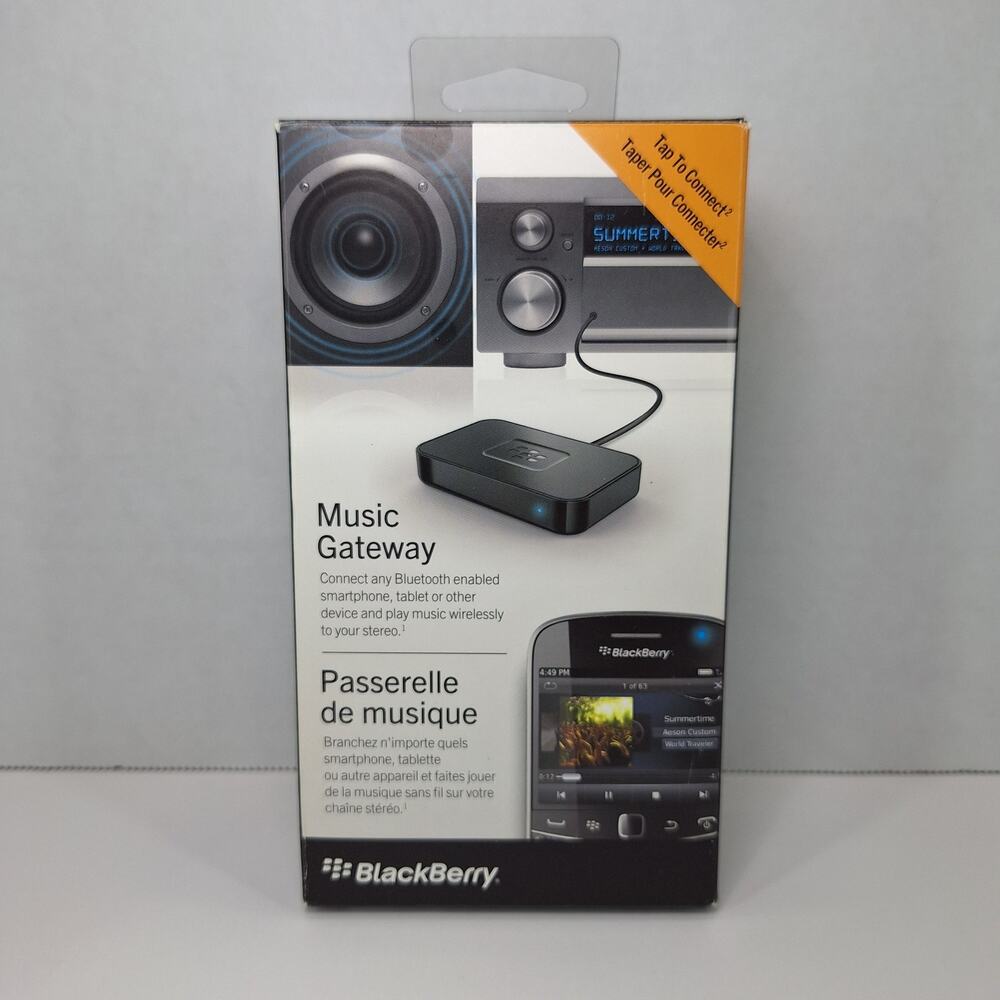BlackBerry Music Gateway Bluetooth Audio Receiver Remote Stereo ACC-41596-001